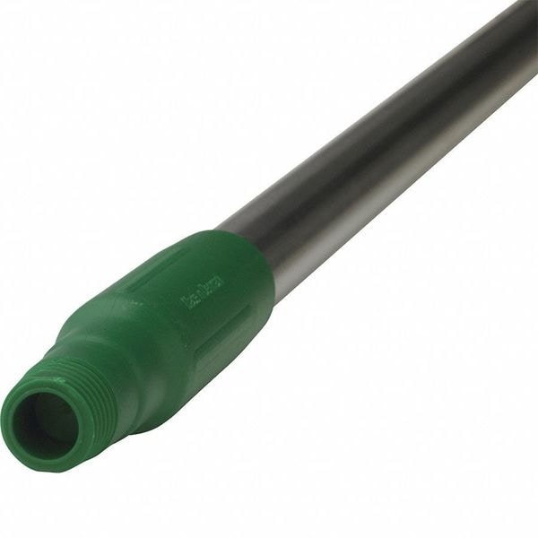 Vikan 1510mm Color Coded Handle, 1 1/4 in Dia, Green, Stainless Steel - 29392