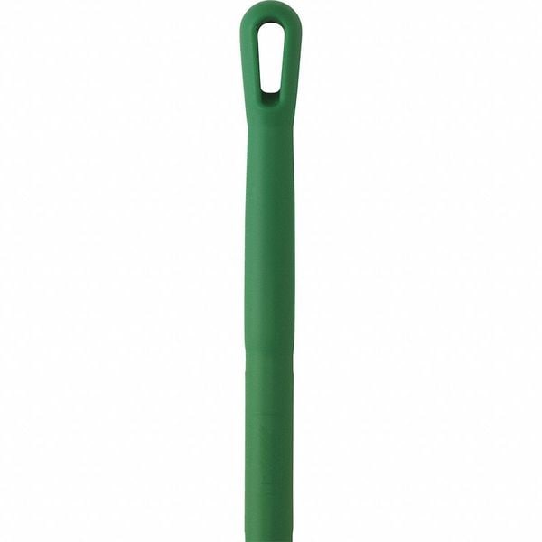 Vikan 1510mm Color Coded Handle, 1 1/4 in Dia, Green, Stainless Steel - 29392
