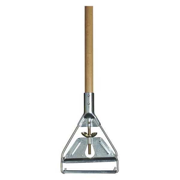 Carlisle Foodservice 63" Wood Mop Handle, Metal Head, 63in, PK12, Wood - 4034000
