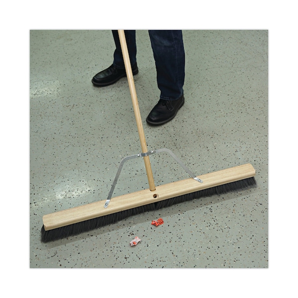 Boardwalk Metal Handle Braces, Large, Fits 24" to 48" Floor Sweeps, 0.5w x 12h - BWK119