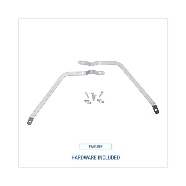 Boardwalk Metal Handle Braces, Large, Fits 24" to 48" Floor Sweeps, 0.5w x 12h - BWK119