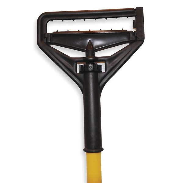 Tough Guy 63" Slide On Wet Mop Handle, Yellow, Fiberglass - 1NFF3
