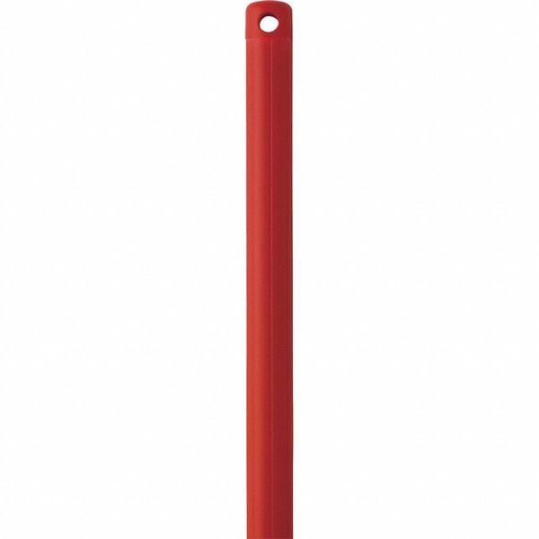 Vikan 1025mm Color Coded Handle, 1 1/4 in Dia, Red, Stainless Steel - 29834