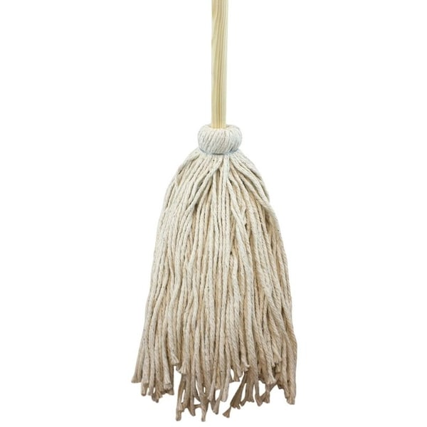 Chickasaw Zephyr ShineUp Deck Mop, 20 oz Headband, 54 in L, CottonSynthetic Mop Head, Metal Handle - 11021L