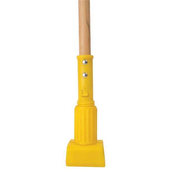 Tough Guy Clamp On Wet Mop Handle, Natural, Bamboo - 4EMF8