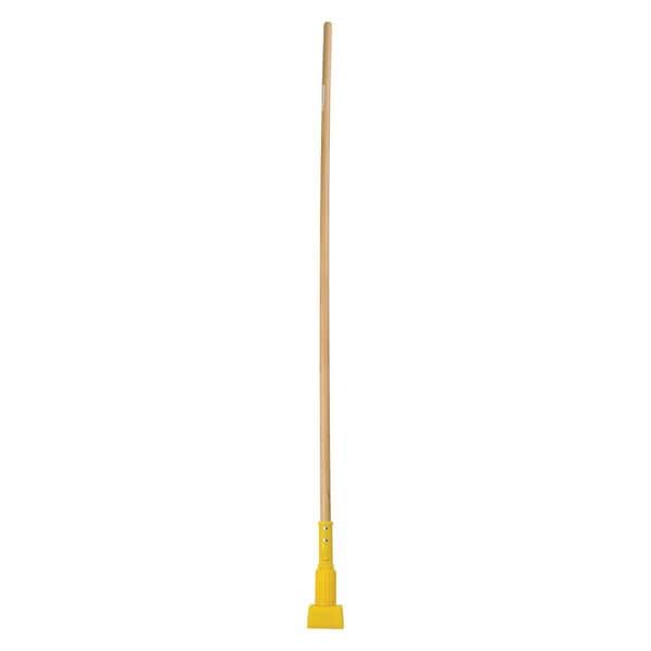 Tough Guy Clamp On Wet Mop Handle, Natural, Bamboo - 4EMF8