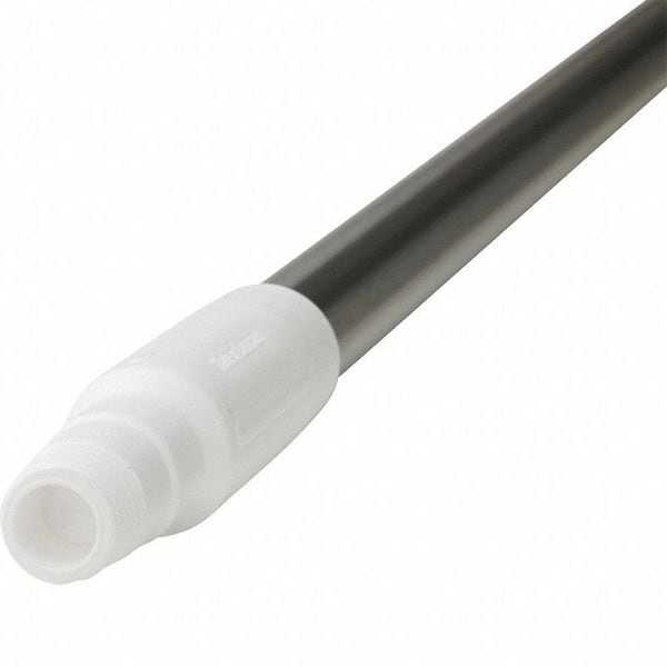 Vikan 1510mm Color Coded Handle, 1 1/4 in Dia, White, Stainless Steel - 29395