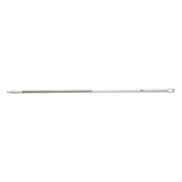 Vikan 1510mm Color Coded Handle, 1 1/4 in Dia, White, Stainless Steel - 29395