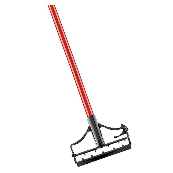 Libman Resin Mop Frame and Handle, 1 in Dia, 64 in L, Steel, Red - 982