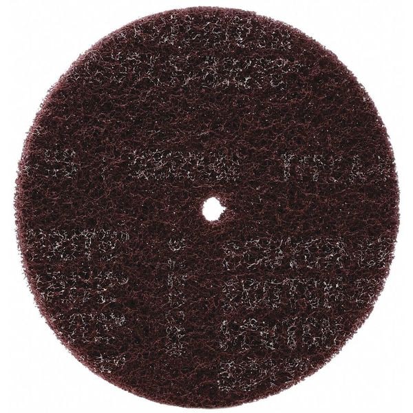 Disco de fibra Scotch-Brite, 8" de diámetro, Orificio de montaje de 1/2" - 7100045908