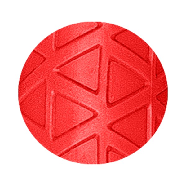 Stick Grip Rubber Hand Grip, Diamond Long handle Grip Red, 1.1mm, 11" - 7512