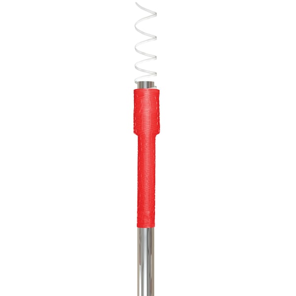 Stick Grip Rubber Hand Grip, Diamond Long handle Grip Red, 1.1mm, 11" - 7512