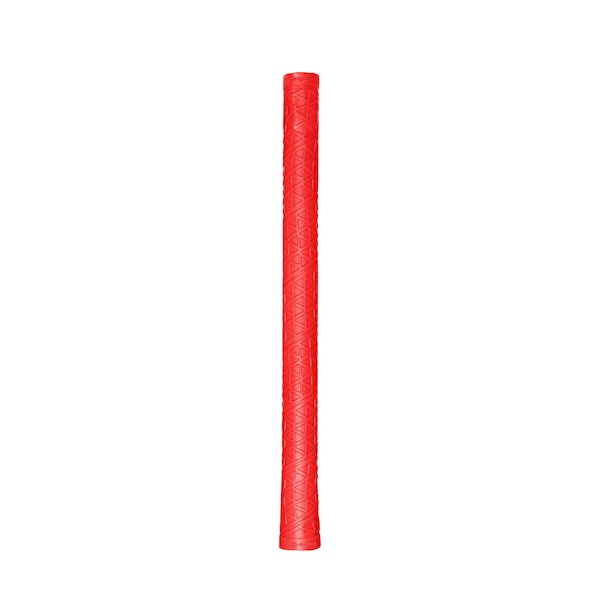 Stick Grip Rubber Hand Grip, Diamond Long handle Grip Red, 1.1mm, 11" - 7512