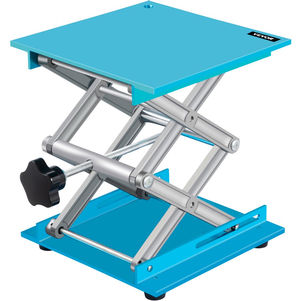 VEVOR Lab Jack Stand, 8" x 8" Aluminum Oxide Lab Lift Jack with 2.4"-12" Adjustable Height, Durable and Stable Laboratory Scissor Jack, Lab Jack Platform with 88LBS/40KG Large Loading Capacity - SYSSJT20X20CM0001V0