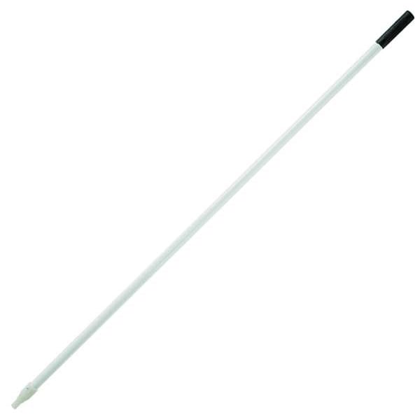 Tough Guy 60" Broom Handle, 1 in Dia, White, Fiberglass - 1VAC6