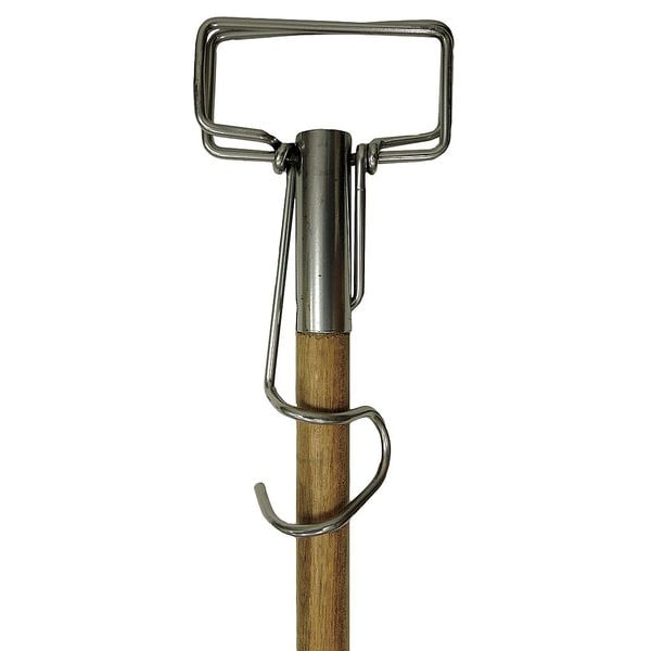 Tough Guy 62" Clamp On Wet Mop Handle, Wood - 30LU88