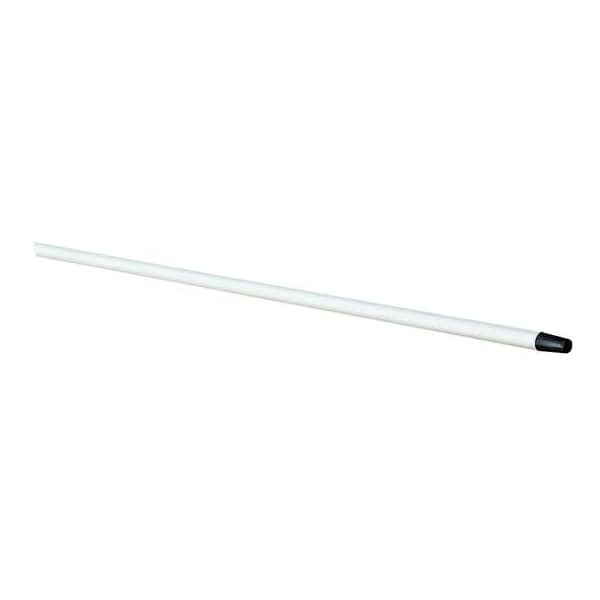 Tough Guy 60" Broom Handle, 1 in Dia, White, Fiberglass - 1VAC8