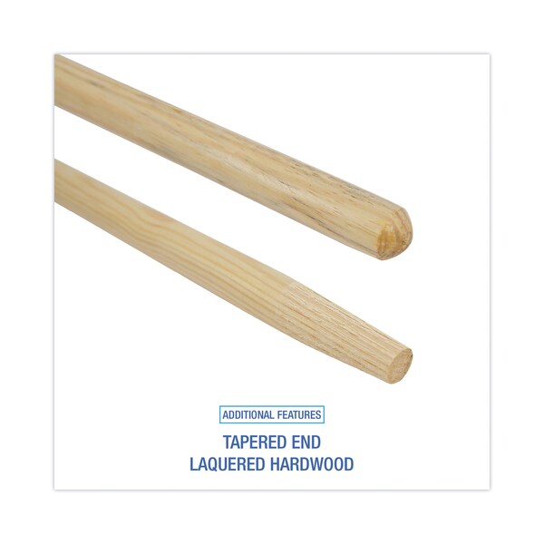 Boardwalk Mop and Broom Handles, 60 in, 1.13 in Dia, Natural, Pine - BWK125