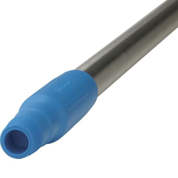 Vikan 1510mm Color Coded Handle, 1 1/4 in Dia, Blue, Aluminum - 29373