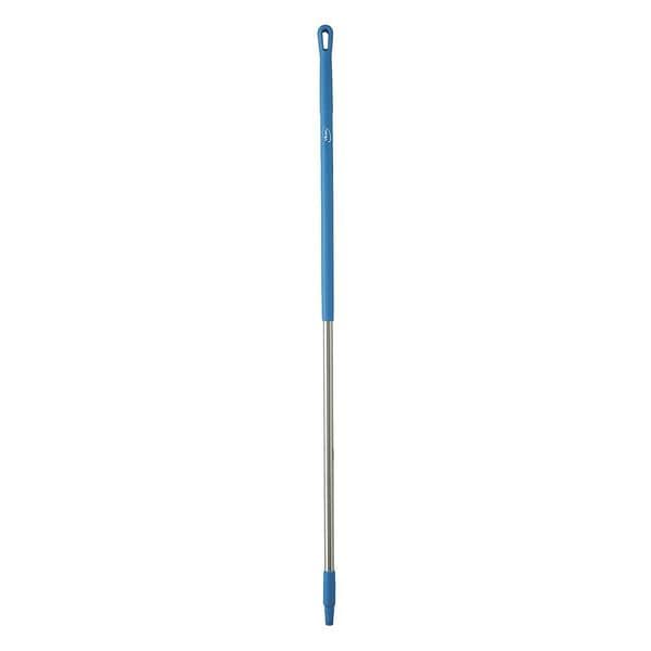 Vikan 1510mm Color Coded Handle, 1 1/4 in Dia, Blue, Aluminum - 29373