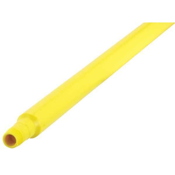Vikan Color Coded Handle, 59 in, 1 1/4 in Dia, Yellow, Polypropylene - 29626