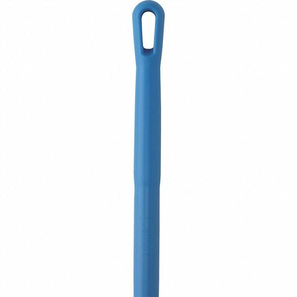 Vikan 59" Color Coded Handle, 1 1/4 in Dia, Blue, Fiberglass - 29383