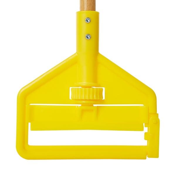 Rubbermaid Commercial Mop Handle, Slide-On, Side Gate, 54 in L, Wood, Natural - FGH115000000