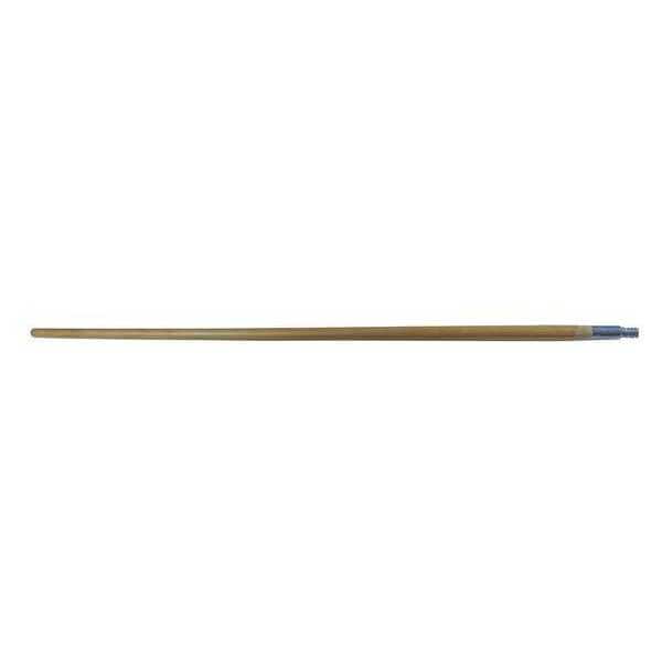 Michigan Brush 60" Handle, 1 in Dia, Silver, Tan, Wood - SR25260