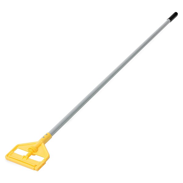 Rubbermaid Commercial Handle, Side-Gate, Vinyl, Aluminum, f/Wet Mops, 60", , YW/GY, PK 12 - RCPH13600CT