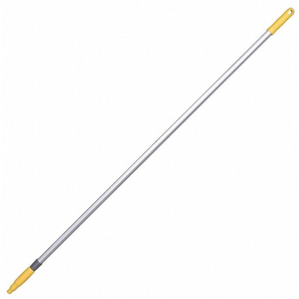 Tough Guy 60-5/16" to 108-9/16" Threaded Extension Handle, 1 1/4 in Dia, Yellow, Aluminum/Plastic - 48LZ05