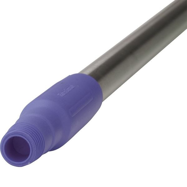 Vikan 59" Color Coded Handle, 1 1/4 in Dia, Purple, Aluminum - 29378
