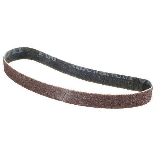 Cinturón de lija cubierto de abrasivos Arc, 2 pulgadas de ancho, 48 pulgadas de largo, 60 grano, mediano, óxido de aluminio, AO/X GP, marrón - 70321