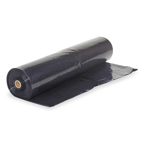 Polar Plastics Construction Film, Roll, 6 Mil, Black - B206