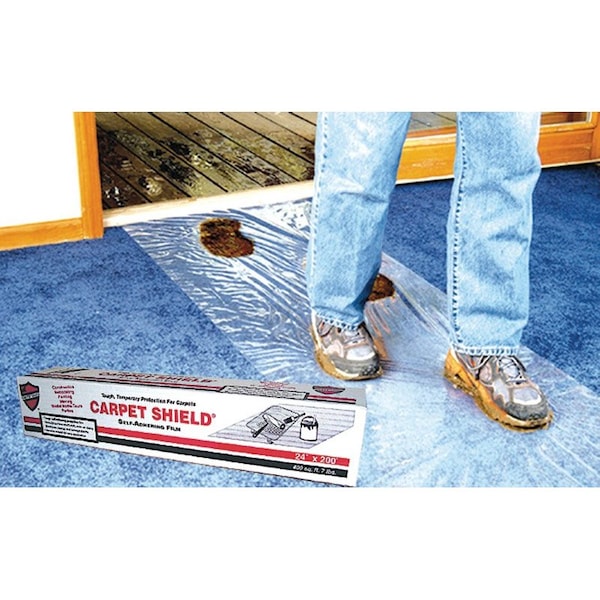 Ram Board Surface Shields Carpet Shield Self-Adhering Film 3 mil X 24 in. W X 200 ft. L Polyethylene Clear - CS24200L
