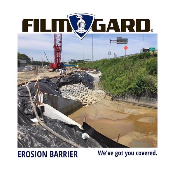 Film-Gard Film-Gard Plastic Sheeting 6 mil X 8 ft. W X 100 ft. L Polyethylene Black 1 pk - 626019