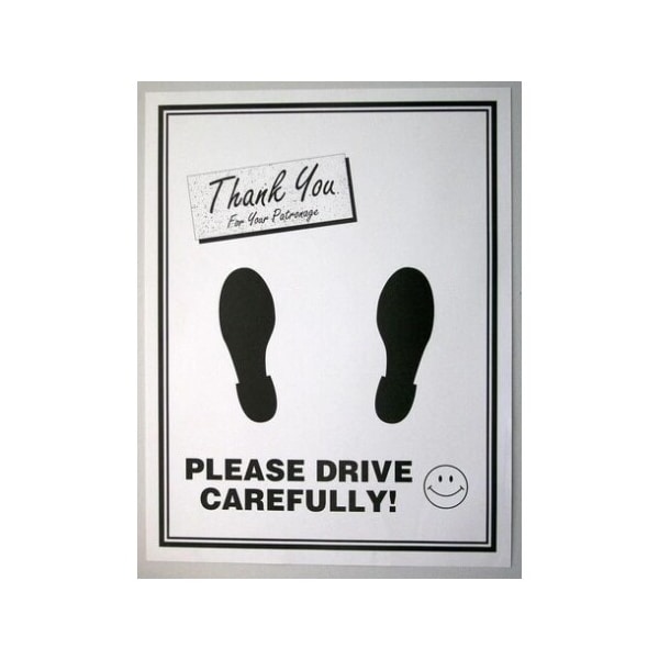Car Dealer Depot Paper Floor Mats With Poly Back Pk - PC-500