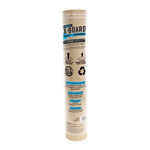 Trimaco Trimaco X-Board Surface Protection 22 mil X 35 in. W X 50 ft. L Paper Brown 1 pc - 12375