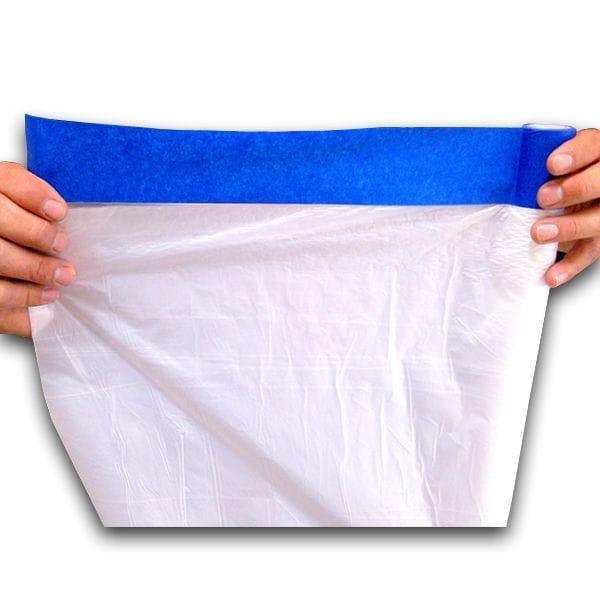 Americover Light Duty Static Construction Film, 2 mil Thick, 10 ft Width, 100 ft Length, Frosted Clear - RWC10