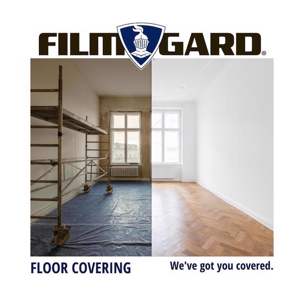 Film-Gard Film-Gard Plastic Sheeting 4 mil X 10 ft. W X 100 ft. L Polyethylene Black 1 pk - 625918