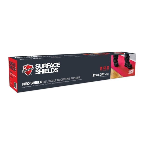 Homecare Products 1.5 mil x 27 in. x 20 ft. Rubber Red NeoShield Floor Protection - HO3304424