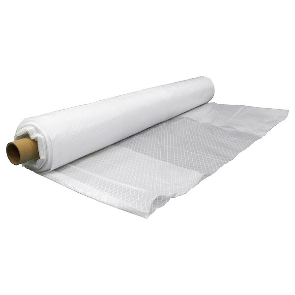 Americover Reinforced Plastic, 100ft L, 20 ft W, Clear - DS10HUV20