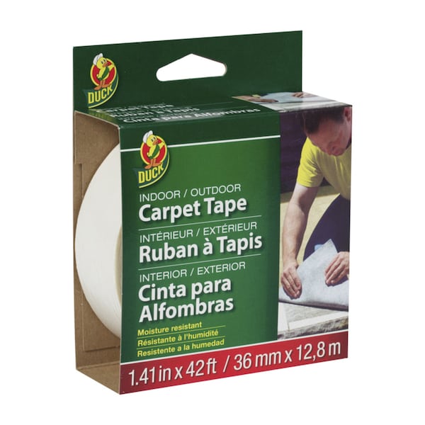 Duck Brand Duck 1.41 in. W X 42 ft. L Polyester Indoor and Outdoor Carpet Tape - 286373