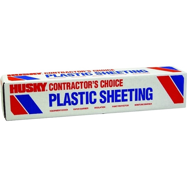 Poly-America POLY-AMERICA CF01512-200C Medium-Duty Painter's Sheeting, 200 ft L, 12 ft W, 1-1/2 mil Thick, Clear - CF01512-200C