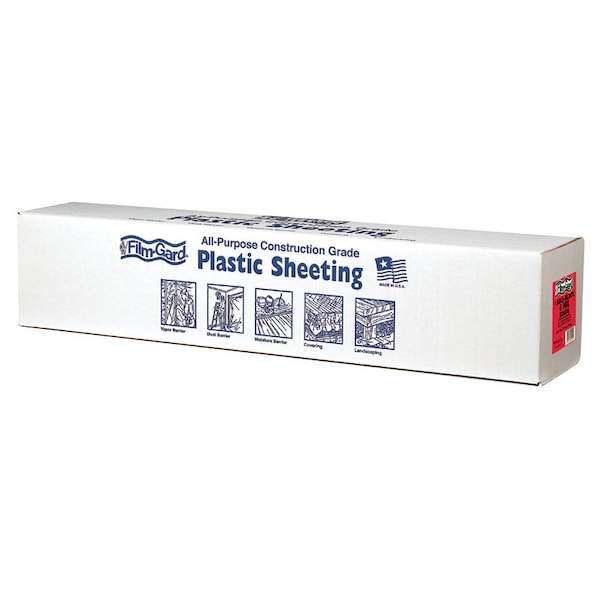 Film-Gard Film-Gard Plastic Sheeting 6 mil X 6 ft. W X 100 ft. L Polyethylene Black 1 pk - 626013