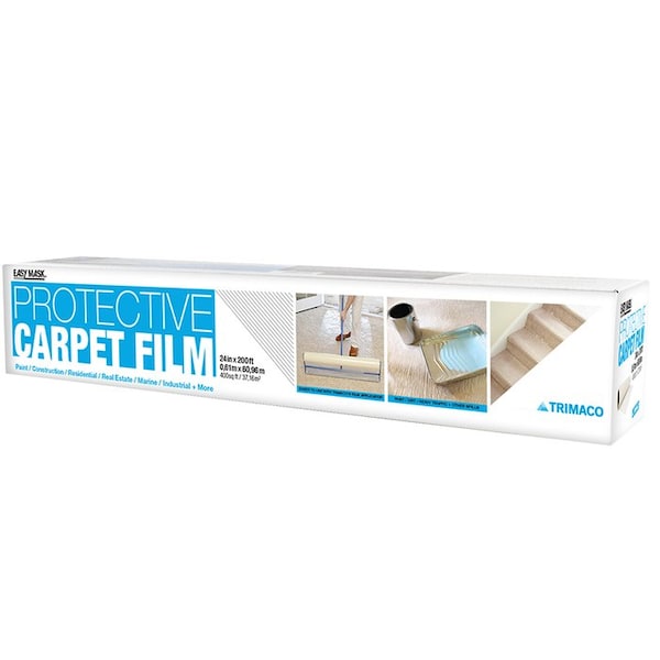 Protective Films 1-Roll of 24in x 200ft Trimaco 3-Mil Protective Carpet Film - 62420