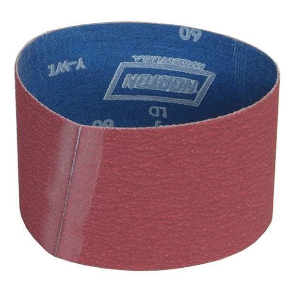 Norton Abrasives Sanding Belt, Recubierto, 3 1/2 pulgadas de ancho, 15 1/2 pulgadas de largo, 36 grano, Extra Grueso, Cerámico, R981 SG, Rojo - 78072700783