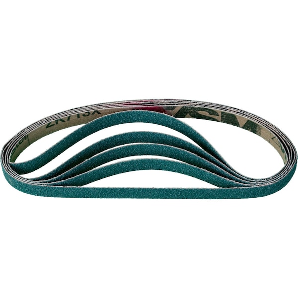 Banda recubierta Pferd, Zirc, 1/2"x18", 60 Granos, Recubierta, 1/2" Ancho, 18" Largo, 60 Granos, Alúmina de circonio - 49720