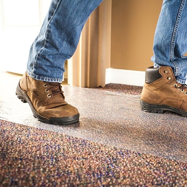 Surface Shields Carpet Shield, 30 ft L, 21 in W, 2.5 mil Thick, Polyethylene, Clear - CS2130W