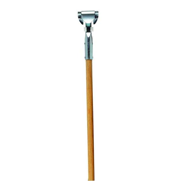Tough Guy Dust Mop Handle, Clip-On, 60 in L, Wood - 1TZG8