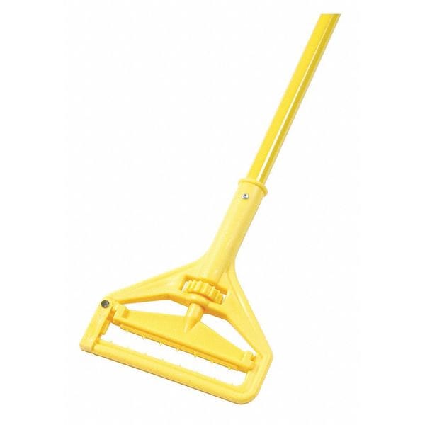 Unisan 60 in Slide-On Mop Handle, 1 in Dia, Yellow, Vinyl-Covered Aluminum - 620
